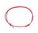 Bransoletka czerwona sznurkowa regulowana od 16 do 32 cm