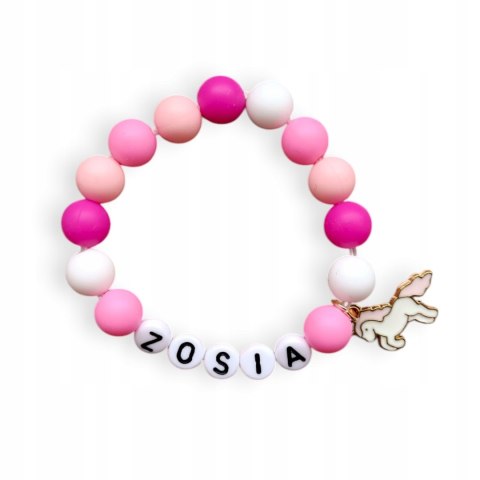 BRANSOLETKA Z IMIENIEM DO SZKOŁY DZIEŃ KOBIET DZIEŃ DZIECKA PRZEDSZKOLAKA