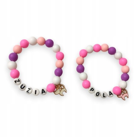 Bransoletki PRZYJAŹNI IMIĘ dla SIOSTRY KOLEŻANKI DO SZKOŁY