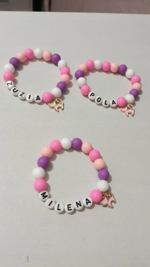 Bransoletki PRZYJAŹNI IMIĘ dla SIOSTRY KOLEŻANKI DO SZKOŁY