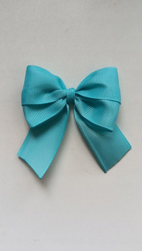 Jasnoniebieska kokardka do wózka na prezent świeta + agrafka