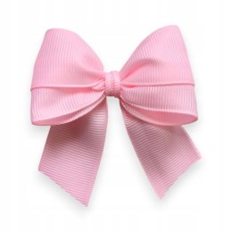 Różowa kokardka na święta do wózka na prezent + agrafka