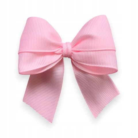 Różowa kokardka na święta do wózka na prezent + agrafka