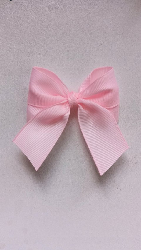 Różowa kokardka na święta do wózka na prezent + agrafka