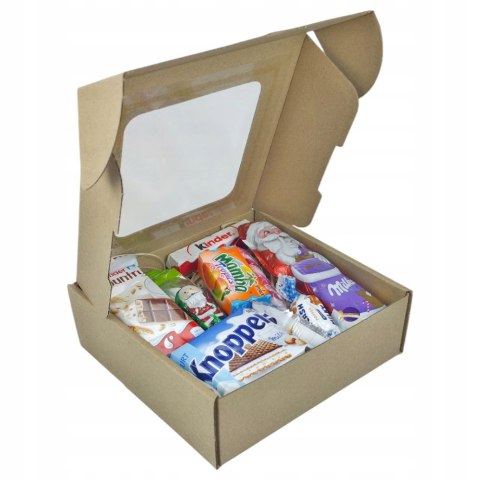 Świąteczny Zestaw Słodyczy z Mikołajem - Upominek Mikołajkowy i Świąteczny