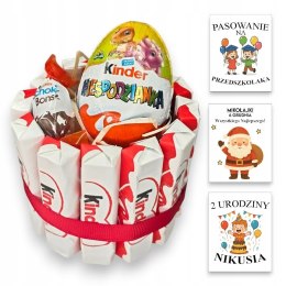 TORT KINDER JAJO UPOMINEK PREZENT URODZINY MIKOŁAJKI ŚWIĘTA SZKOŁA