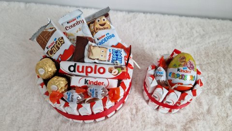 TORT KINDER UPOMINEK PREZENT URODZINY MIKOŁAJKI ŚWIĘTA SZKOŁA