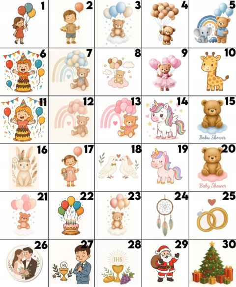 UPOMINEK PREZENT SŁODYCZE CUKIEREK DLA DZIECI URODZINY