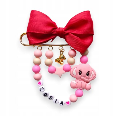 ZAWIESZKA DO WÓZKA Z IMIENIEM DLA DZIEWCZYNKI SŁONIK 1