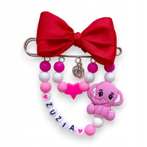 ZAWIESZKA DO WÓZKA Z IMIENIEM DLA DZIEWCZYNKI SŁONIK 2