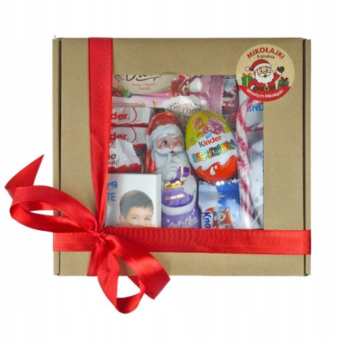 ZESTAW PACZKA SŁODYCZY NA ŚWIĘTA MIKOŁAJKI MIKOŁAJ KINDER DO SZKOŁY PREZENT