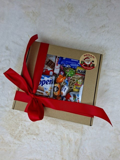 ZESTAW SŁODYCZY KINDER MIKOŁAJKI PREZENT PACZKA DLA DZIECI URODZINY