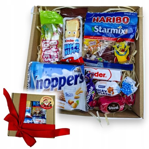 ZESTAW SŁODYCZY MIKOŁAJKI PREZENT PACZKA DLA DZIECI URODZINY UPOMINEK