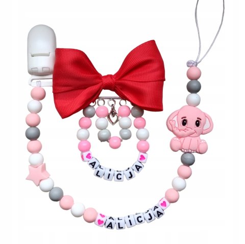 ZESTAW Zawieszka do smoczka + wózka PREZENT WZORY