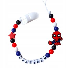 Zawieszka silikonowa SPIDERMAN dla chłopca z imieniem
