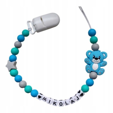 Zawieszka silikonowa do smoczka dla chłopca MIŚ 4