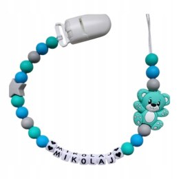 Zawieszka silikonowa do smoczka dla chłopca MIŚ 7