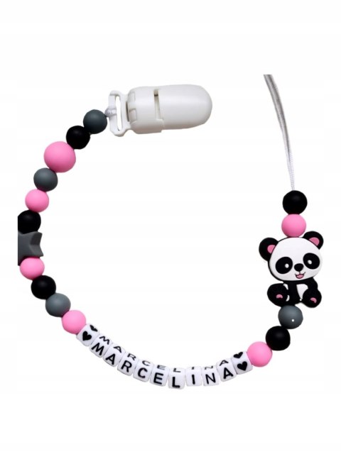 Zawieszka silikonowa do smoczka gryzaka z imieniem