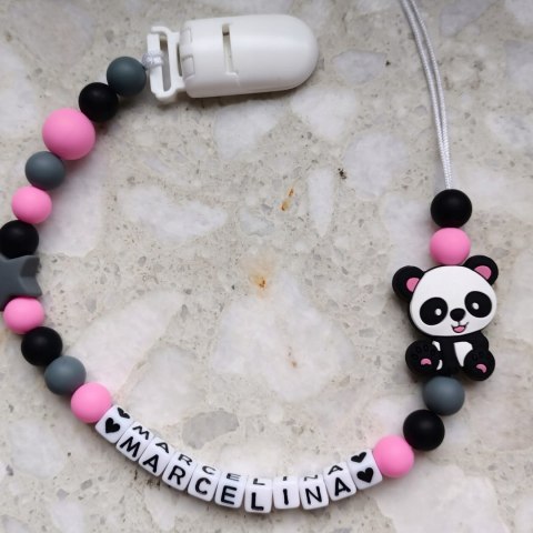 Zawieszka silikonowa do smoczka gryzaka z imieniem