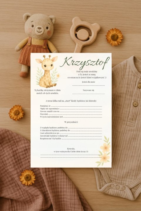 ANKIETA NA URODZINY PAMIĄTKA URODZINOWA DLA GOŚCI DLA CHŁOPCA DOBRE RADY