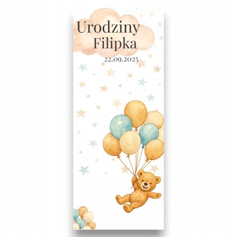 BILECIK URODZINOWY CHŁOPIEC NIEBIESKI DO SZKOŁY PODZIEKOWANIE KINDEREK