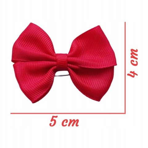 Broszka do wózka CZERWONA KOKARDKA Z KORONA na szczęście