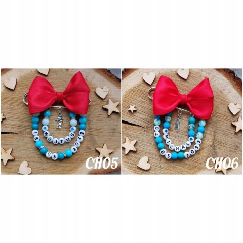 Broszka do wózka agrafka z imieniem datą urodzenia