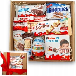 DUŻY ZESTAW SŁODYCZY KINDER MIKOŁAJKI PREZENT PACZKA DLA DZIECI URODZINY