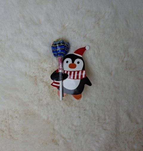 LIZAK CHUPA CHUPS Z OPAKOWANIEM PINGWINA NA ŚWIĘTA MIKOŁAJKI PREZENT DZIECI