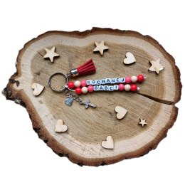 PIĘKNY BRELOCZEK DLA BABCI Z KORALIKÓW DZIEŃ BABCI