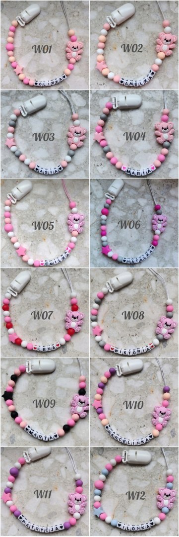 SILIKONOWA ZAWIESZKA DO SMOCZKA IMIE DUŻO KOLORÓW