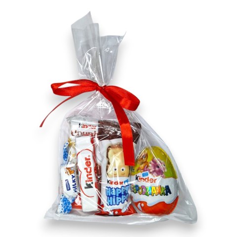 UPOMINEK PREZENT SŁODYCZE URODZINY DO SZKOŁY NA ŚWIĘTA KINDER JAJO