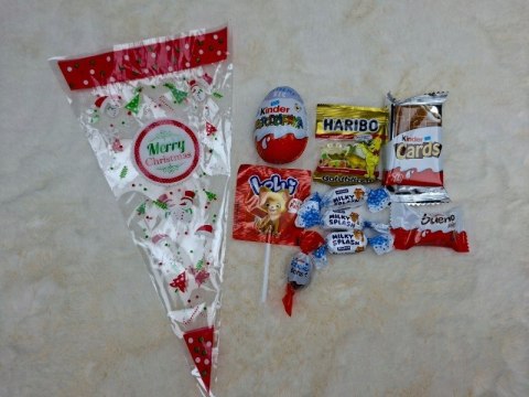 ZESTAW SŁODYCZY RÓG OBFITOŚCI KINDER NA MIKOŁAJKI ŚWIĘTA NA PREZENT