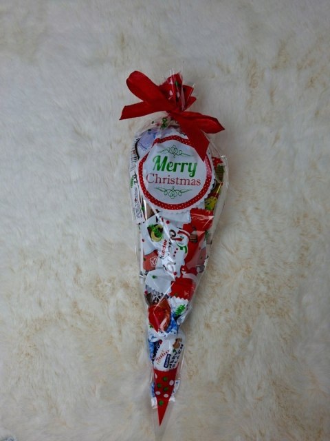 ZESTAW SŁODYCZY RÓG OBFITOŚCI KINDER NA MIKOŁAJKI ŚWIĘTA NA PREZENT