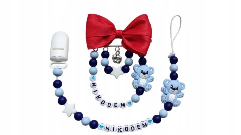 ZESTAW Zawieszka do smoczka + wózka DLA CHŁOPCA