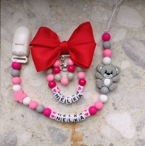 ZESTAW Zawieszka do smoczka + wózka PREZENT WZORY