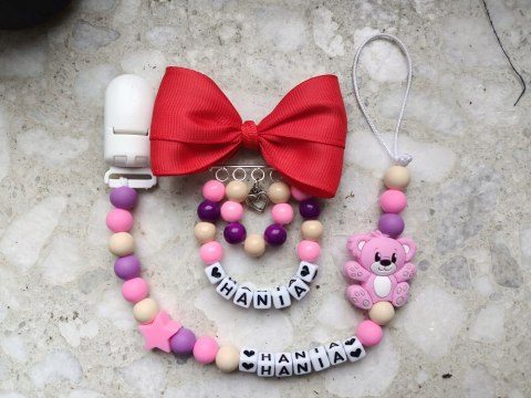 ZESTAW Zawieszka do smoczka + wózka PREZENT WZORY