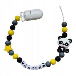 Zawieszka silikonowa do smoczka dla chłopca PANDA 4