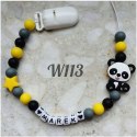 Zawieszka silikonowa do smoczka dla chłopca PANDA 4