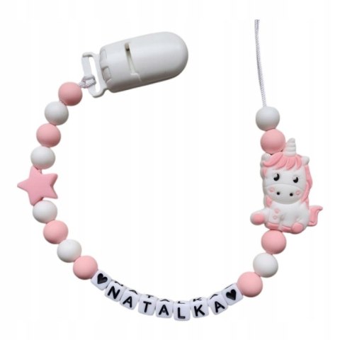 Zawieszka silikonowa do smoczka dla dziewczynki JEDNOROŻEC 4