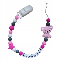 Zawieszka silikonowa do smoczka dla dziewczynki KOALA 1