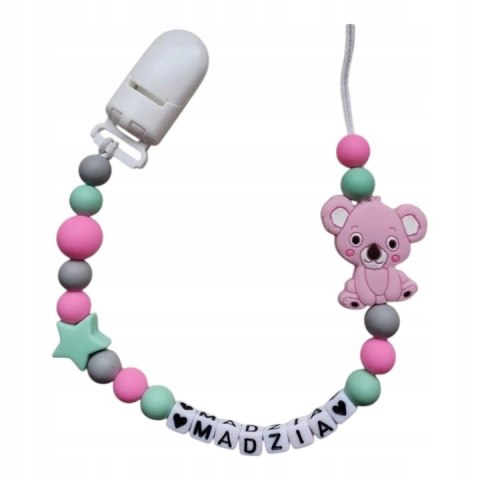 Zawieszka silikonowa do smoczka dla dziewczynki KOALA 2