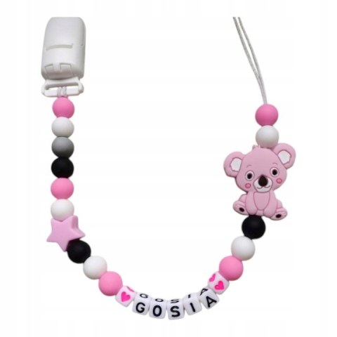 Zawieszka silikonowa do smoczka dla dziewczynki KOALA 3