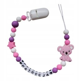 Zawieszka silikonowa do smoczka dla dziewczynki KOALA 4