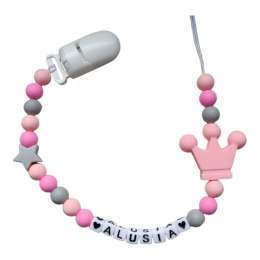 Zawieszka silikonowa do smoczka dla dziewczynki KORONA 2