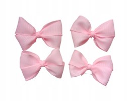 Zestaw różowe kokardki na agrafce do wózka, łóżeczka