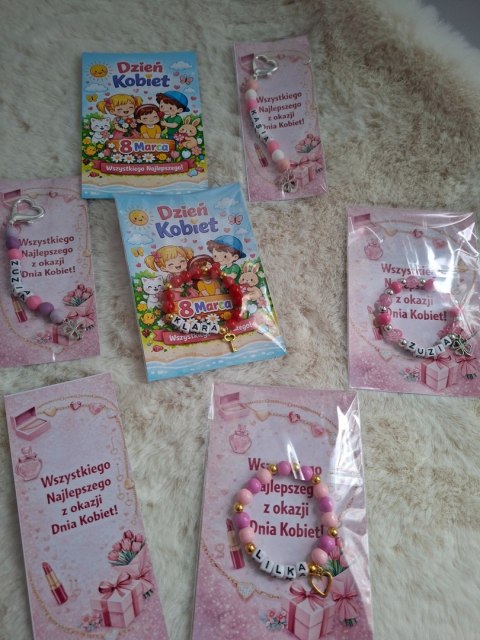 Bransoletka dla Dziewczynki IMIĘ Prezent DZIEN KOBIET DZIECKA urodziny