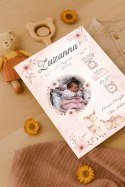 Metryczka Personalizowana Dla Dziecka A4 ZDJĘCIE Prezent Chrzest URODZINY