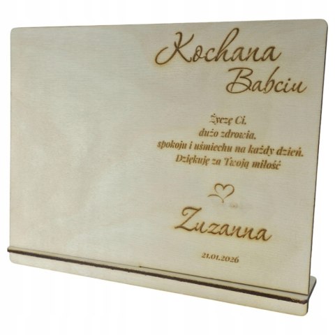 Personalizowana tabliczka ze zdjęciem wnuków dla Babci i Dziadka PREZENT