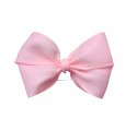 Różowa kokardka do wózka na agrafce